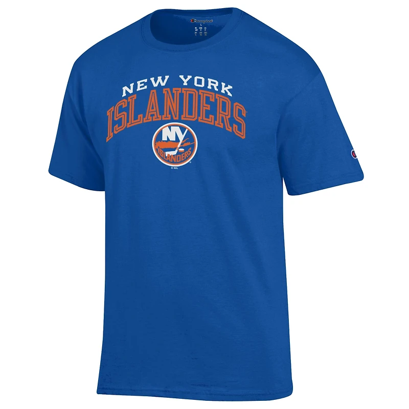 T-shirt Champion Royal New York Islanders avec logo principal pour homme