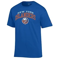 T-shirt Champion Royal New York Islanders avec logo principal pour homme
