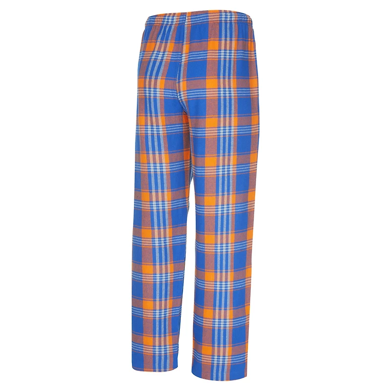 Men's Concepts Sport Royal/Orange New York Islanders Region Flannel Sleep Pants
