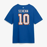 T-shirt authentique Fanatics Brayden Schenn Royal New York Islanders pour homme, avec nom et numéro superposés