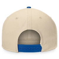 Casquette Snapback Goalaso Fanatics Crème/Royal New York Islanders pour hommes