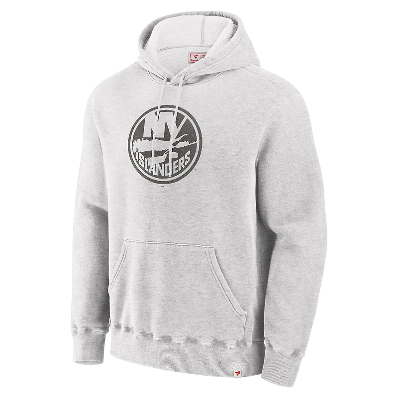 Men's Fanatics Cream New York Islanders Made Canada Pullover Hoodie
