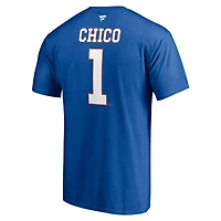 Fanatics Branded Glenn Resch Royal New York Islanders Authentic Stack Retired Player Surnom et numéro T-shirt