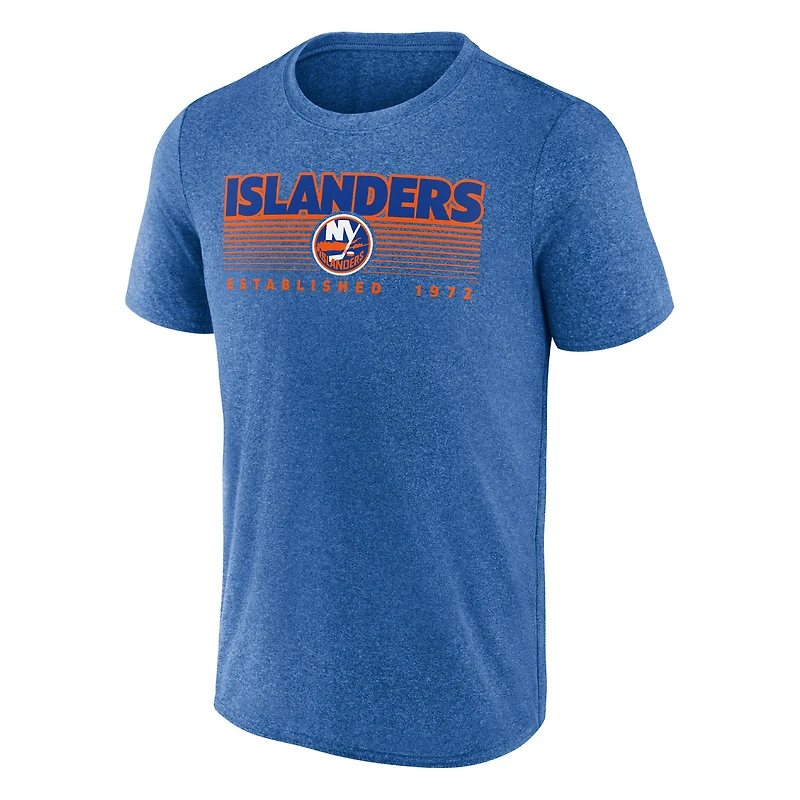 Men's Fanatics Heathered Royal New York Islanders Prodigy Performance T-Shirt