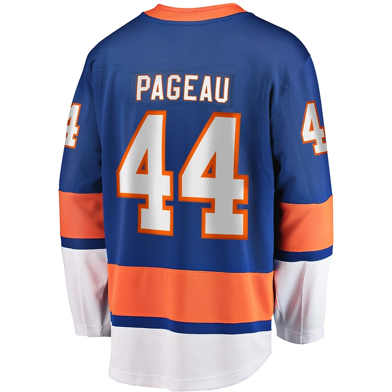 Maillot de joueur échappé des Islanders New York Fanatics Jean-Gabriel Pageau pour hommes, bleu