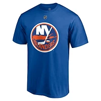 Men's Fanatics Kyle Palmieri Royal New York Islanders Authentic Stack Name & Number T-Shirt