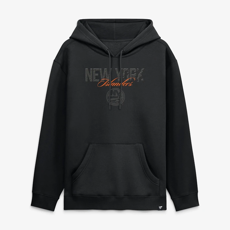 Sweat à capuche noir Fanatics New York Islanders pour homme
