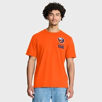 T-shirt orange fanatiques pour homme « Crash The Net Legacy » des Islanders de New York