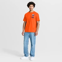 T-shirt orange fanatiques pour homme « Crash The Net Legacy » des Islanders de New York