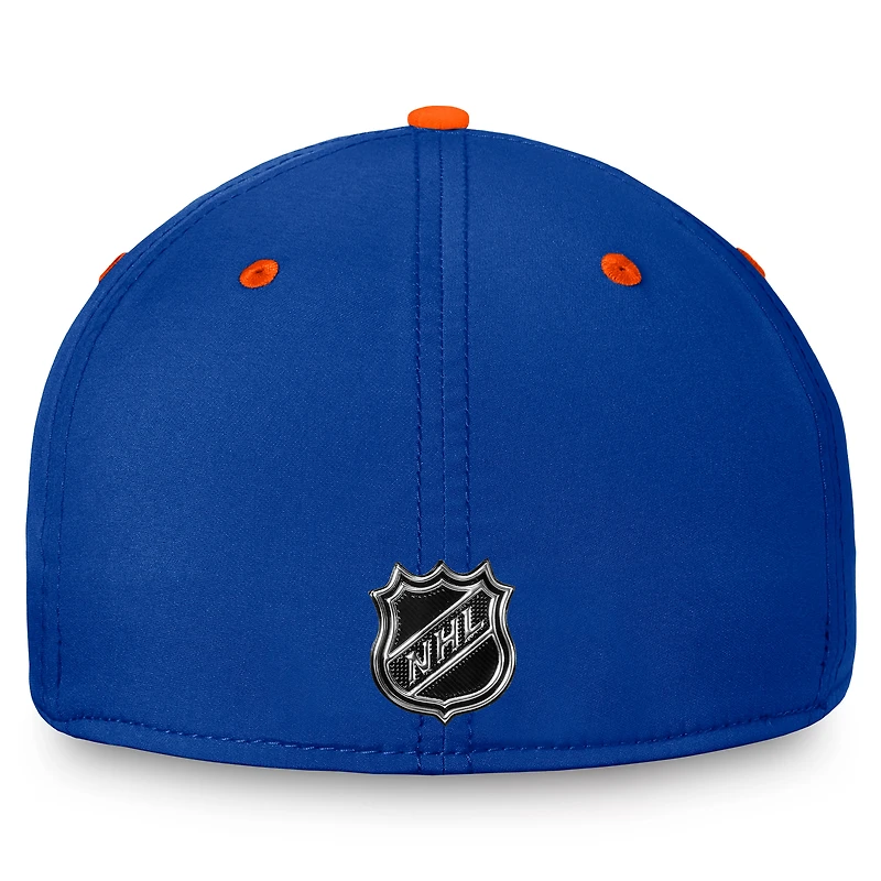 Men's Fanatics  Royal/Orange New York Islanders Authentic Pro Rink Two-Tone Flex Hat