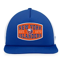 Men's Fanatics Royal/White New York Islanders Foam Front Patch Trucker Snapback Hat