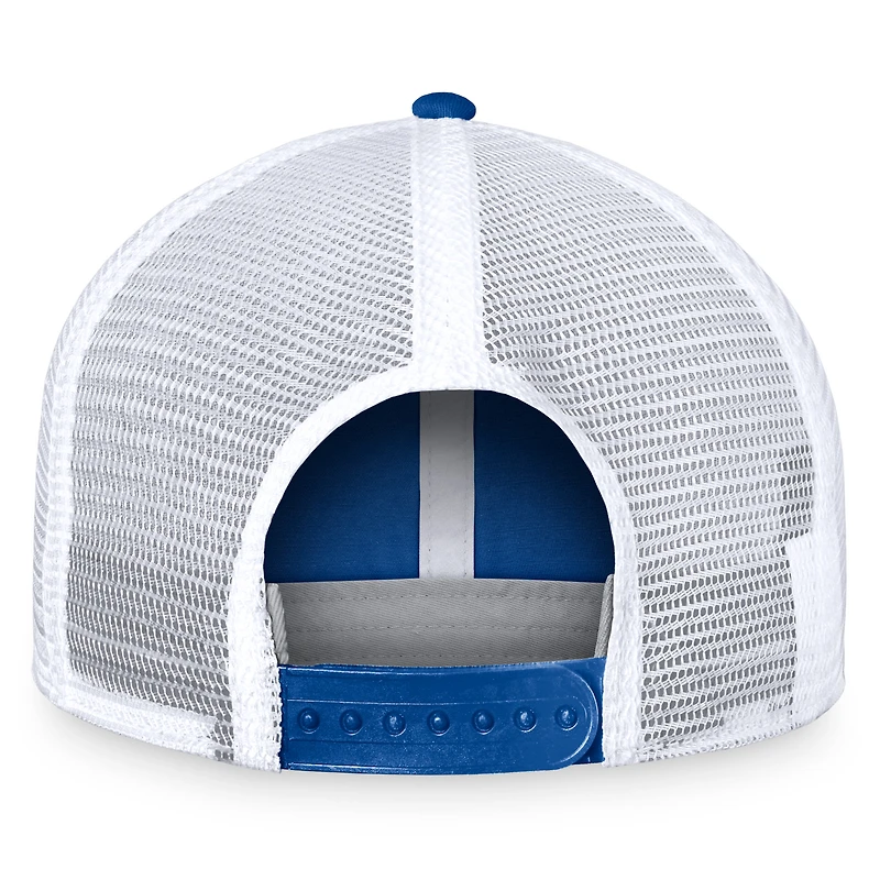 Men's Fanatics Royal/White New York Islanders Free Kick Trucker Adjustable Hat
