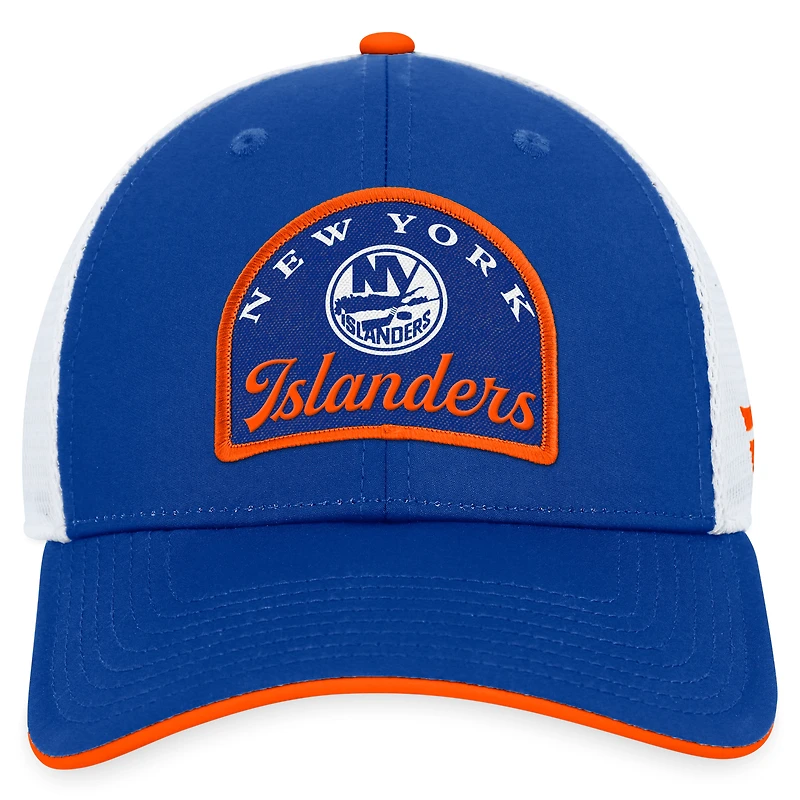 Men's Fanatics Royal/White New York Islanders Fundamental Adjustable Hat