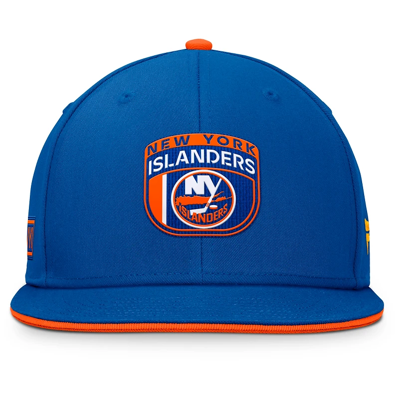Men's Fanatics Royal New York Islanders Authentic Pro Draft Snapback Hat