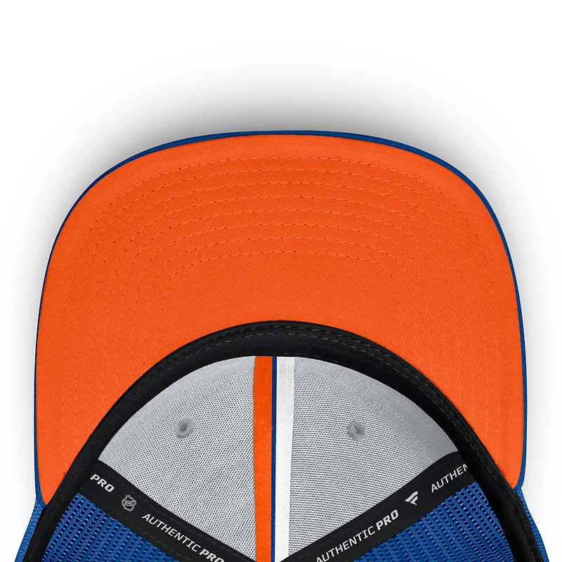 Men's Fanatics Royal New York Islanders Authentic Pro Home Ice Trucker Adjustable Hat