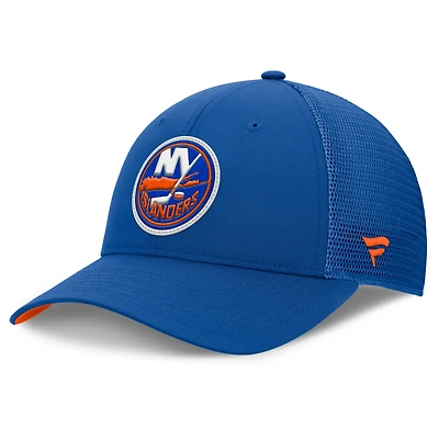 Men's Fanatics Royal New York Islanders Authentic Pro Home Ice Trucker Adjustable Hat
