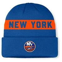 Men's Fanatics Royal New York Islanders Authentic Pro Rink Cuffed Knit Hat