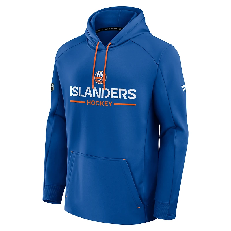 Men's Fanatics Royal New York Islanders Authentic Pro Rink Hoodie