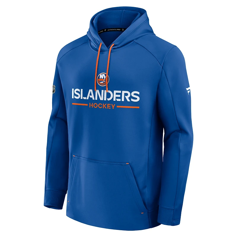 Sweat à capuche authentique Pro Rink des New York Islanders de la Royal Fanatics pour homme
