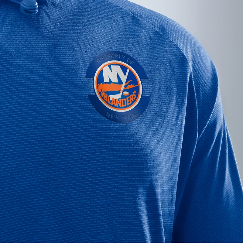 Sweat à capuche raglan authentique Pro Rink des New York Islanders de Fanatics Royal pour homme