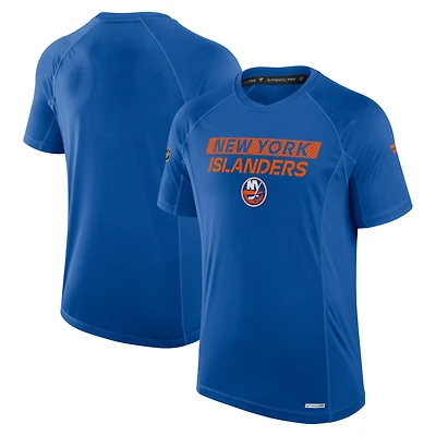 T-shirt technique authentique Pro Rink des New York Islanders Fanatics Royal pour homme