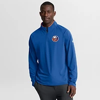 Pull d'entraînement à quart de zip Fanatics Royal New York Islanders Authentic Pro Rink pour homme