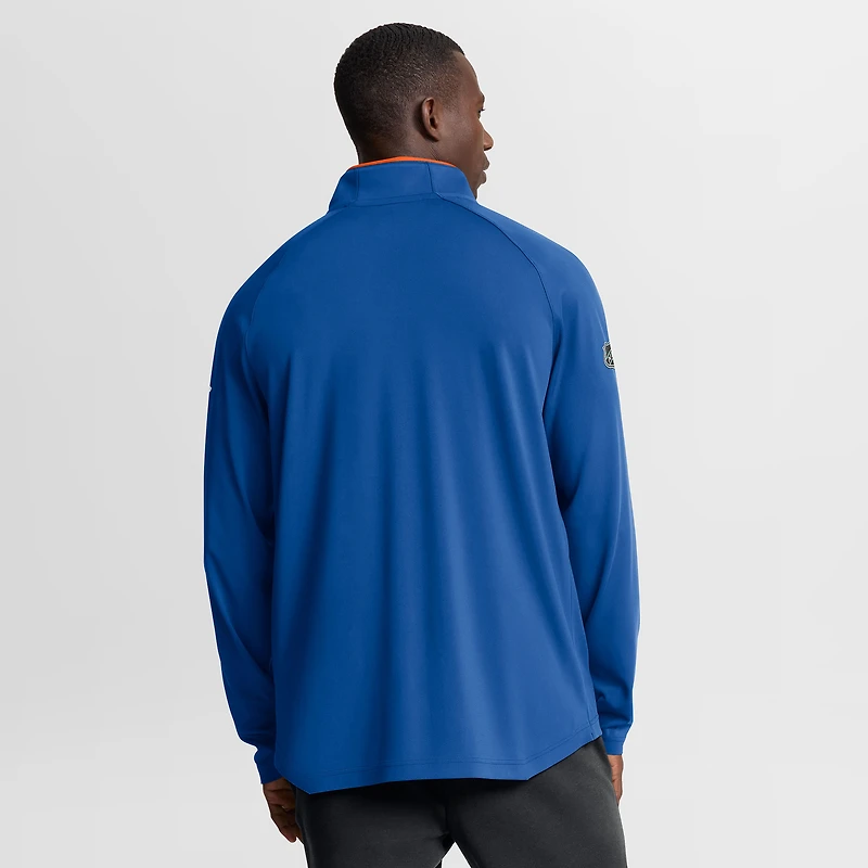 Men's Fanatics Royal New York Islanders Authentic Pro Rink Training Quarter-Zip Pullover