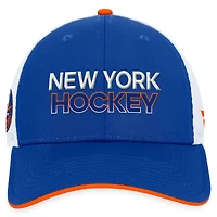 Men's Fanatics  Royal New York Islanders Authentic Pro Rink Trucker Adjustable Hat
