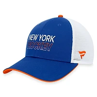 Men's Fanatics  Royal New York Islanders Authentic Pro Rink Trucker Adjustable Hat