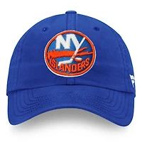 Casquette réglable avec logo principal Fanatics Royal New York Islanders Core pour hommes