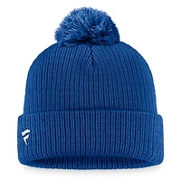 Men's Fanatics Royal New York Islanders Core Primary Logo Cuffed Knit Hat with Pom