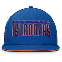 Casquette Snapback Fundamental Gino Stack Fanatics Royal New York Islanders pour hommes