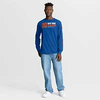 T-shirt à manches longues Fanatics Royal New York Islanders Goal Crease Legacy pour homme