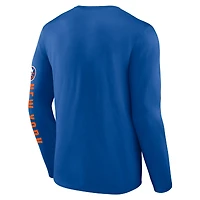 Men's Fanatics Royal New York Islanders Headline Long Sleeve T-Shirt