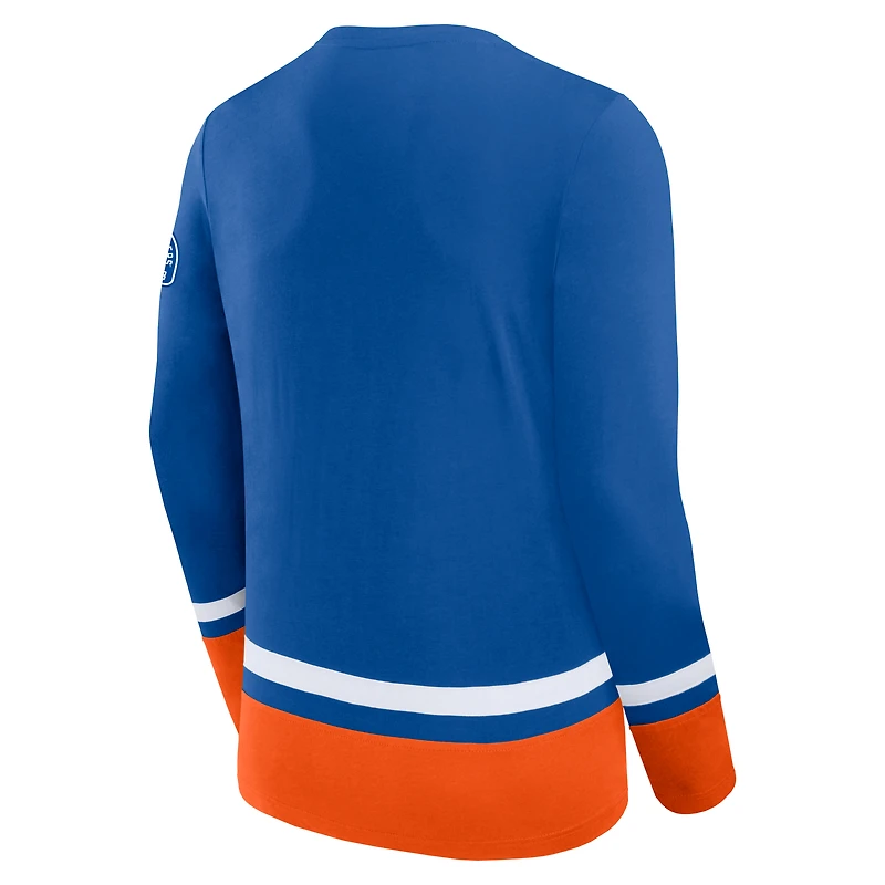 Men's Fanatics Royal New York Islanders High Point Long Sleeve T-Shirt