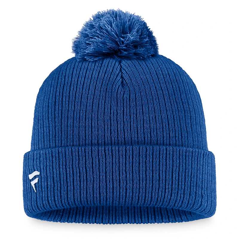 Men's Fanatics Royal New York Islanders Primary Logo Cuffed Knit Hat with Pom
