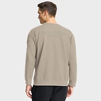 Men's Fanatics Tan New York Islanders Authentic Pro Road Tri-Blend Sweatshirt