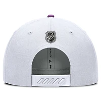 Casquette ajustable authentique Pro Hockey Fights Cancer des New York Islanders Fanatics pour hommes blanche