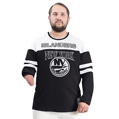 Men's G-III Sports by Carl Banks  Black New York Islanders Adaptive Wear Outlast Durene Long-Sleeve T-Shirt