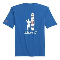 T-shirt Spencer chiné Royal New York Islanders pour homme de la marque Johnnie-O