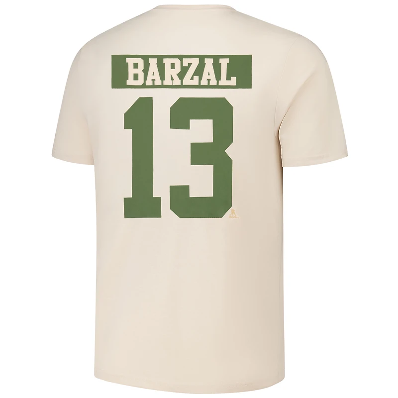 T-shirt Mathew Barzal pour homme avec nom et numéro de joueur Richmond Delta des Islanders New York 2024 la LNH en guise d'appréciation militaire