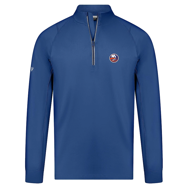 Pull-over à glissière quart de tour Theory Insignia Core Raglan pour homme Levelwear Royal New York Islanders