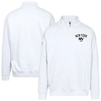Men's Levelwear  White New York Islanders Murray City Capsule Quarter-Zip Sweatshirt