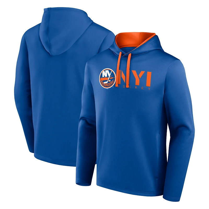 Sweat à capuche Athletic Royal pour homme, motif tête de mort des Islanders New York