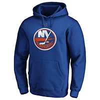 Sweat à capuche ajusté pour homme Mathew Barzal Royal New York Islanders Authentic Stack Player Name & Number