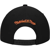 Casquette Snapback noire Mitchell & Ness pour hommes des Islanders de New York Core Team Script 2.0