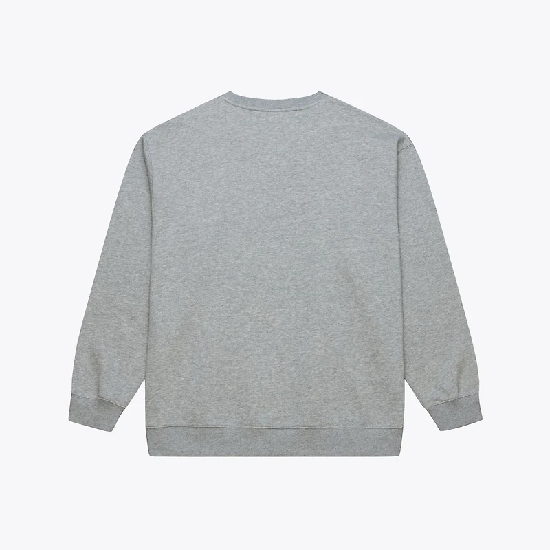 Men's Mitchell & Ness Heather Gray New York Islanders Core Wordmark Fleece Sweatshirt