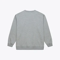 Men's Mitchell & Ness Heather Gray New York Islanders Core Wordmark Fleece Sweatshirt