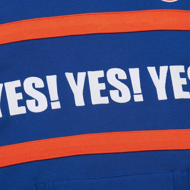Men's Mitchell & Ness Royal New York Islanders Head Coach Slogan Pullover Hoodie