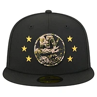 Casquette ajustée 59FIFTY pour homme New Era noire York Islanders Military Appreciation Digital Camo Stars